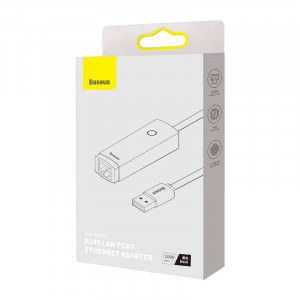 Adaptor Retea Baseus Lite Series USB la RJ45 (negru) WKQX000101