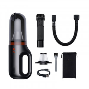 Aspirator auto wireless Baseus A7 500ml, filtru HEPA (gri) VCAQ020013 - Img 2