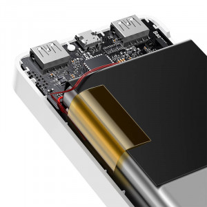 Baterie Externa Powerbank Baseus Bipow 30000mAh, 15W (Alb) PPBD050202