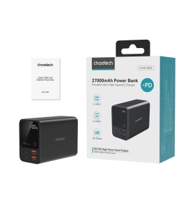 Baterie Externa Powerbank Choetech B635BK 27000mAh Max 222.5W 2x USB-A 2x USB-C (Negru)