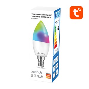 Bec LED Smart Laxihub LAE14S Wifi Bluetooth TUYA (pachet de 2)