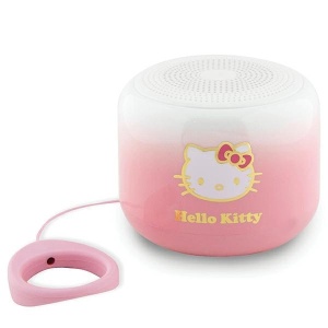 Boxa Portabila Bluetooth Hello Kitty Electroplate Gradient 3W - Roz
