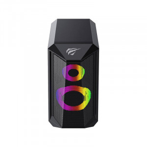 Boxe computer 2.0 HAVIT SK202 RGB (negru) 2 x 5W - Img 2