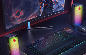 Boxe computer 2.0 pentru jucatori Blitzwolf AA-GCR3, Bluetooth 5.0, RGB, AUX 2 x 5W - Img 2