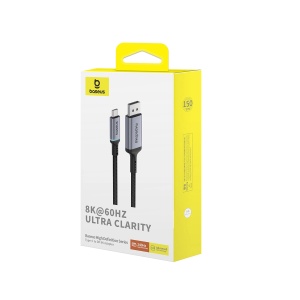 Cablu Adaptor Video USB-C - DisplayPort 1.4 8K 60Hz  Baseus High Definition Series (Negru)