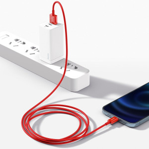 Cablu de date Baseus Superior Series USB la Lightning 2.4A 1m (rosu) CALYS-A09 - Img 9