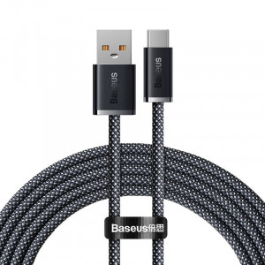 Cablu de date rapid USB la USB-C Baseus Dynamic Series, 100W, 2 m (negru) CALD000716 - Img 1
