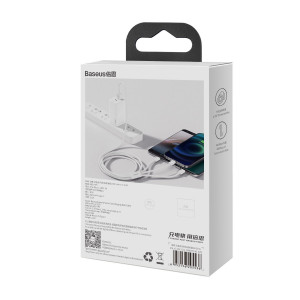 Cablu Incarcare Rapida USB 3in1 Baseus Superior Series, USB la micro USB / USB-C / Lightning, 3.5 A, 1.2 m (alb) CAMLTYS-02