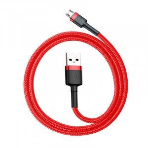Cablu de date USB la Micro USB Baseus Cafule 1.5A 2m (rosu) CAMKLF-C09 - Img 3