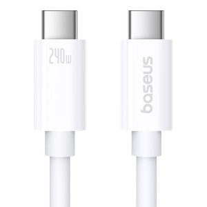 Cablu Incarcare Rapid Baseus Superior 2 USB-C la USB-C 240W, 1.8m (Alb)