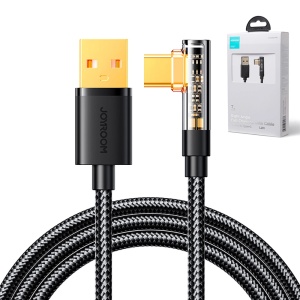 Cablu Incarcare Rapid Unghiular USB-A la USB-C  Joyroom 3A 1.2m S-UC027A6 (Negru)