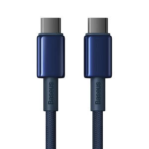 Cablu Incarcare Rapida USB-C la USB-C Baseus Tungsten Gold, 100W