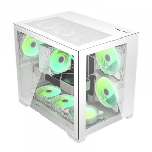 Carcasa pentru computer Darkflash C305 ATX (alba) - Img 7