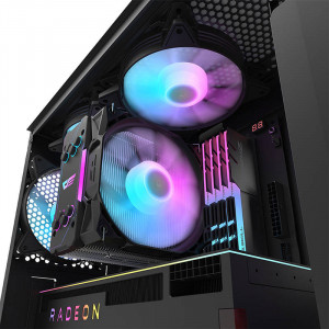 Carcasa pentru computer Darkflash DK352 Plus cu 4 ventilatoare (negru) - Img 6