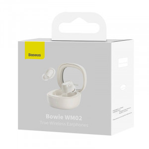 Casti wireless Baseus Bowie WM02 TWS, Bluetooth 5.0 (alb) NGTW180002 - Img 5