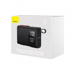 Compresor portabil Baseus Mega EnergyPump Series, 2 cilindri 6000 mAh cu lanterna CRNL060001 - Img 16