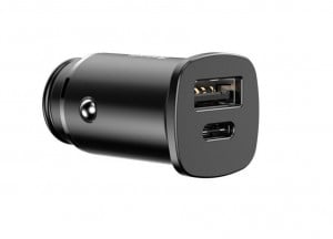 Incarcator auto BASEUS patrat PPS QC4.0 / PD3.0 5A 30W pentru socket bricheta (negru) CCALL-AS01