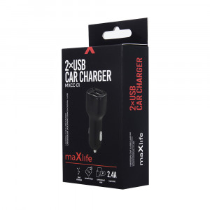 Incarcator auto Maxlife MXCC-01 2x USB 2.4A