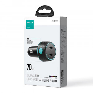 Incarcator Auto Rapid Joyroom CCN02, 2x USB-C PD 70W