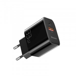 Incarcator de perete Mcdodo CH-0922 USB + USB-C, 33W + cablu USB-C (negru) - Img 1