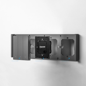 Intrerupator Smart de Perete Wi-Fi 3 Canale Sonoff M5-3C-80 (Negru)