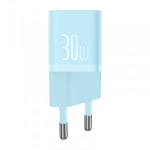 Mini incarcator de perete Baseus GaN5 30W USB-C (albastru) CCGN070603 - Img 2
