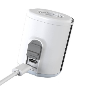 Pompa Aer Portabila Wireless 3-In-1 Flextail Tiny Pump 2X, Lanterna Incorporata 40lm, 180 l/min (Alba)