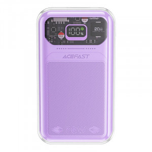 Powerbank Acefast M2 Sparkling Series, 20000mAh, 30W (violet)