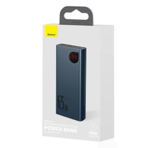Baterie Externa Powerbank Baseus Adaman Metal 20000mAh PD QC 3.0 65W 2xUSB + USB-C + micro USB (albastru) PPIMDA-D03