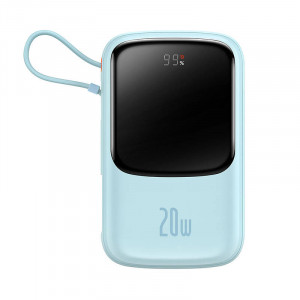Powerbank Baseus Qpow Pro cu cablu Lightning, 10000mAh, 20W (albastru) PPQD020003 - Img 1