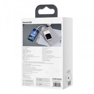 Powerbank Baseus Qpow PRO cu cablu, USB-C, 2xUSB, 10000mAh, 20W (alb) PPQD060002 - Img 7