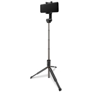 SelfieStick Trepied Telescopic + Telecomanda Bluetooth Spigen S540W negru