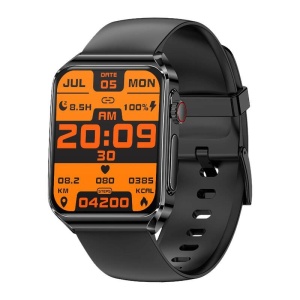 Smartwatch Ceas Inteligent Bluetooth 5.1 Blitzwolf BW-HL6 Ecran Tactil 1.85 Inch IP67 (Silicon Negru)