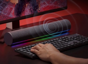 Soundbar Bluetooth Xiaomi Desktop Speaker, Microfon Incorporat, RGB, 25W (Negru) EU QBH4276GL 