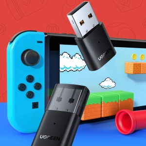 Adaptor Bluetooth USB Ugreen Pentru Casti Playstation / Nintendo Switch Negru (CM408)