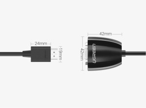 Adaptor Video HDMI la VGA UGREEN MM105, fara sunet (negru) 40253