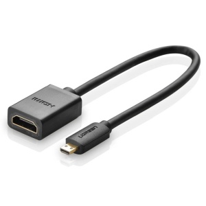 Adaptor Video Micro HDMI la HDMI UGREEN 20134, 20cm (negru)
