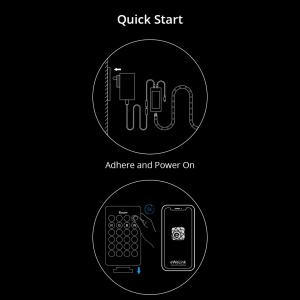 Banda LED Inteligenta Wi-Fi Sonoff L2-M 5m Set Telecomanda, Sursa de Alimentare