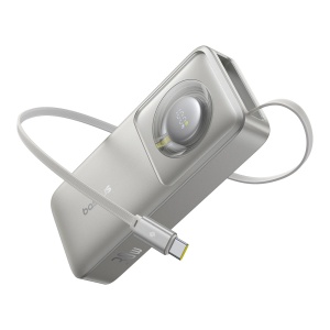 Baterie Externa Powerbank Baseus Free2Pull 10000mAh 30W, Port USB-C, Cablu USB-C Retractabil