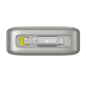 Baterie Externa Powerbank Baseus Free2Pull 20000mAh 65W, Port USB-C, Cablu USB-C Retractabil (Gri)