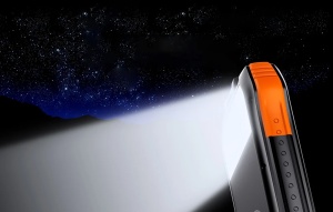 Baterie Externa Powerbank Solar de Calatorie Choetech B658 2x USB 10000mAh Qi 5W (Negru/Portocaliu)