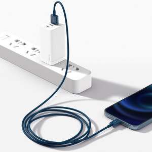 Cablu de date Baseus Superior Series USB la Lightning 2.4A 2m (albastru) CALYS-C03 - Img 11