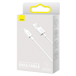 Cablu de date Baseus Superior Series USB la micro USB, 2A, 2m (alb) CAMYS-A02 - Img 9
