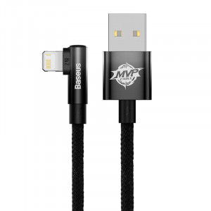 Cablu de date Baseus USB la Lightning MVP 2 20W 1m (negru) CAVP000001 - Img 2
