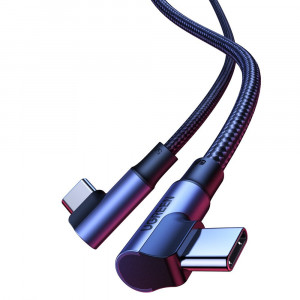 Cablu incarcare rapid unghiular USB-C la USB-C UGREEN US335, 5A, 100W