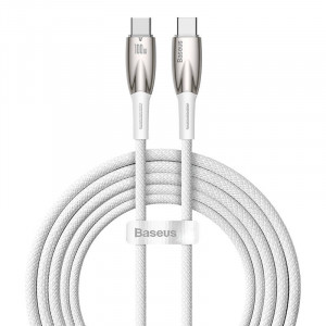 Cablu incarcare rapid USB-C la USB-C Baseus Glimmer Series 100W