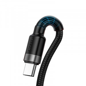 Cablu de date USB-C Baseus Cafule Huawei SuperCharge, QC 3.0, 5A 1m (negru+gri) CATKLF-PG1 - Img 7