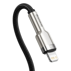 Cablu de date USB-C la Lightning Baseus Cafule, PD, 20W, 1m (negru) CATLJK-A01 - Img 3