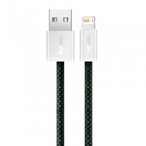 Cablu de date USB la Lightning Baseus Dynamic 2, 2.4A, 2m (verde) CALD040106 - Img 3