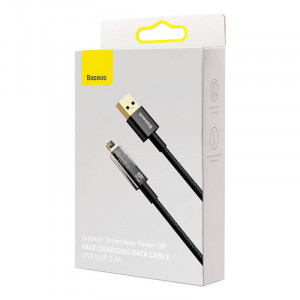 Cablu de date USB la Lightning Baseus Explorer, 2.4 A, 2 m (negru) CATS000501 - Img 5